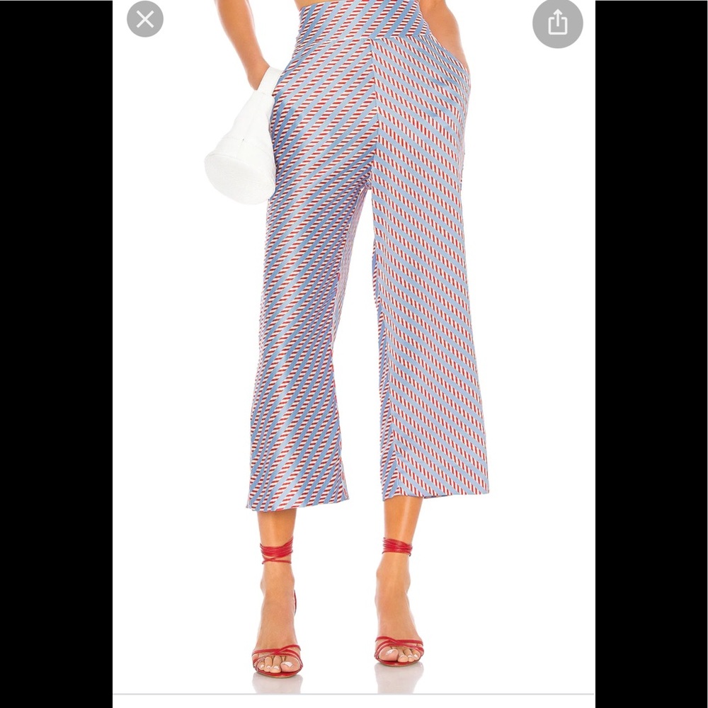Camila Coelho Anya Crop Pant in Candy Stripe